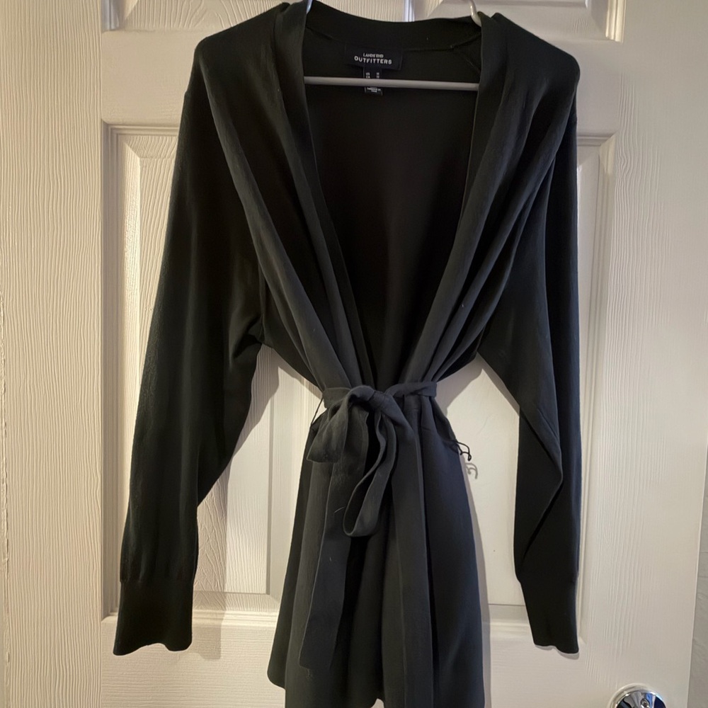 Lands' End Black Cardigan